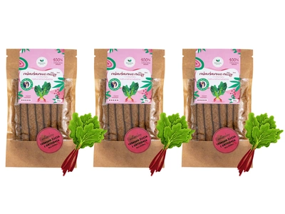 Rabarbarowe rollsy z nutką mięty naturalna luteina ZESTAW 3 x 50 g