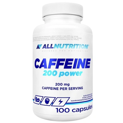 Allnutrition caffeine 200 POWER kofeina 100 kapsułek 