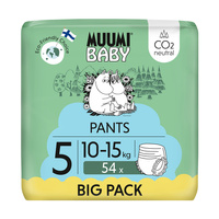 Muumi Baby Pants 5 Maxi+ 10-15 kg (54 szt), eko pieluchomajtki