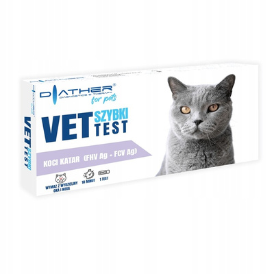 VET TEST test na koci katar FHV+FCV Ag Combo 1 sztuka