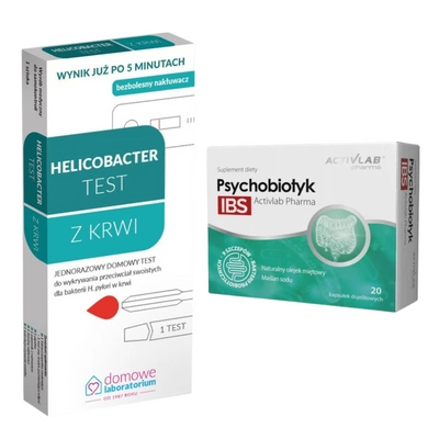  Zestaw dla zdrowych jelit: szybki test Hydrex i naturalne wsparcie maślanem sodu ActiVlab 2 sztuki