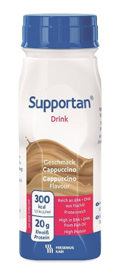 Supportan Drink, smak cappucino 12 x 200 ml. Żywność specjalnego przeznaczenia medycznego. Pacjent onkologiczny, wyniszczony.