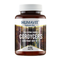 HUMAVIT Cordyceps Maczużnik Chiński + Drożdże piwowarskie 150 tabletek
