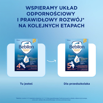 Bebilon 4 Advance Pronutra Junior formuła na bazie mleka po 2. roku życia ZESTAW 4 x 1000 g