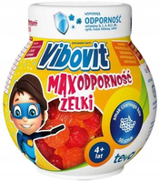 Vibovit Max Odporność Żelki powyżej 4 lat smak czarnego bzu 50 sztuk