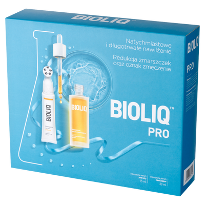 Bioliq Pro serum pod oczy 15 ml i intensywne serum nawilżające 30 ml ZESTAW 2 sztuki