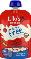 Ella's Kitchen BIO Bezmleczny pudding  z bananem i truskawkami 80 g 