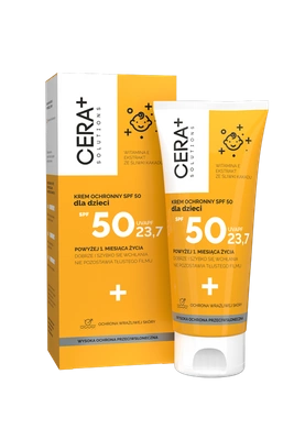 CERA PLUS Solutions, krem ochronny na słońce z filtrami SPF 50 dla dzieci od 1. miesiąca życia, 50 ml