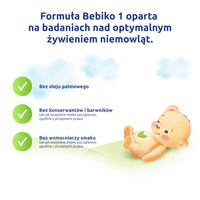 BEBIKO NUTRIflor Expert 1 mleko początkowe dla niemowląt od urodzenia ZESTAW 8 x 550 g