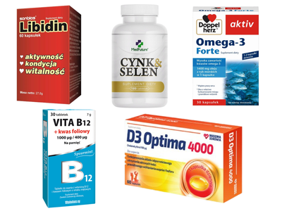 Świąteczny zestaw suplementów dla niego - zdrowy prezent dla mężczyzny