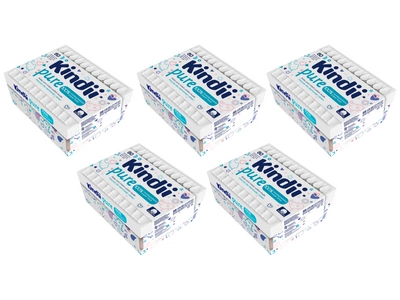 Kindii Pure Patyczki dla niemowląt i dzieci ZESTAW 5 x 60 sztuk