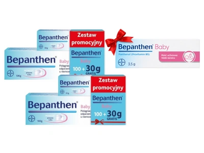 Bepanthen Baby maść na odparzenia ZESTAW 2 x 100g + 30g
