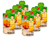 Kubuś Baby Mus+kaszka po 5 miesiącu jabłko banan ZESTAW 6 x 100 g