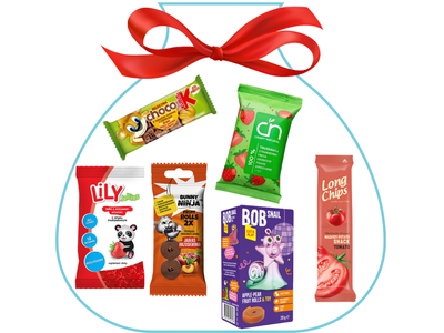 Zestaw 10 zdrowych słodyczy naturalne smakołyki dla dzieci ŚWIĄTECZNE PACZKI