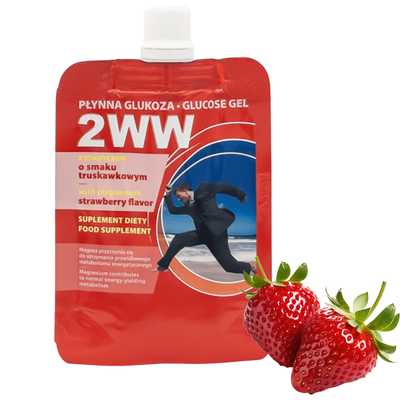 Płynna glukoza 2WW o smaku truskawkowym 1 saszetka