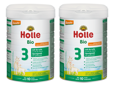 Holle 3 BIO Mleko kozie dla niemowląt od 10. miesiąca ZESTAW 2x800g