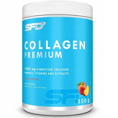 SFD Collagen Premium Kolagen SKÓRA WŁOSY STAWY smak brzoskwiniowy 800 g