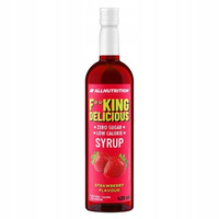 Allnutrition Fitking delicious syrop ZERO do wody bez cukru TRUSKAWKOWY 420 ml
