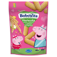 BoboVita Ciasteczka Peppa Pig pszenno-orkiszowe różne smaki mix ZESTAW 6 x 150 g