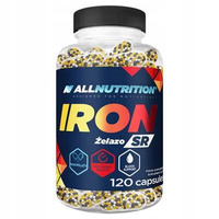 Allnutrition iron sr ŻELAZO witamina C B12 B6 120 kapsułek