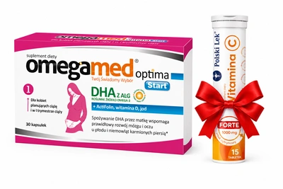 Omegamed Optima Start DHA z alg dla kobiet planujących ciążę i w pierwszych miesiącach ciąży 30 kapsułek + GRATIS!