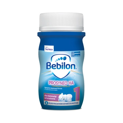 Bebilon Prosyneo HA 1 Mleko początkowe dla niemowląt od urodzenia w płynie RTF 90 ml krótka data