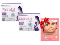 Prenatal DUO folian DHA laktoferyna cholina CIĄŻA 30 + 60 kapsułek ZESTAW 2 opakowań + GRATIS!