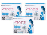 Prenatal UNO 1 trymestr CIĄŻA aktywny folian DHA 30 + 30 kapsułek 3 opakowania