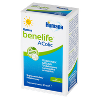 Humana benelife Suplement diety na kolkę AColic od urodzenia 30 ml