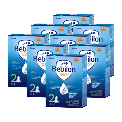 Bebilon 2 Advance Pronutra mleko następne po 6. miesiącu ZESTAW 8 x 550 g