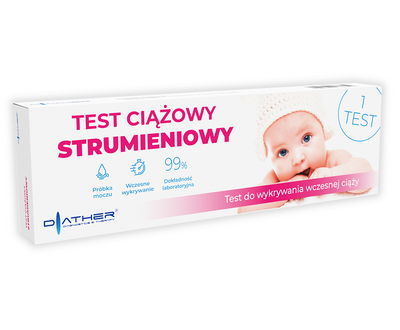 Diather Test ciążowy hCG strumieniowy 1 opakowanie