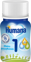 KRÓTKA DATA Humana 1 Mleko w płynie początkowe od urodzenia 90 ml