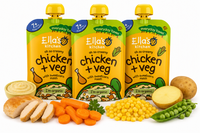Ella's Kitchen BIO obiadek kurczak z kaszką kukurydzianą ZESTAW 3 x 130 g