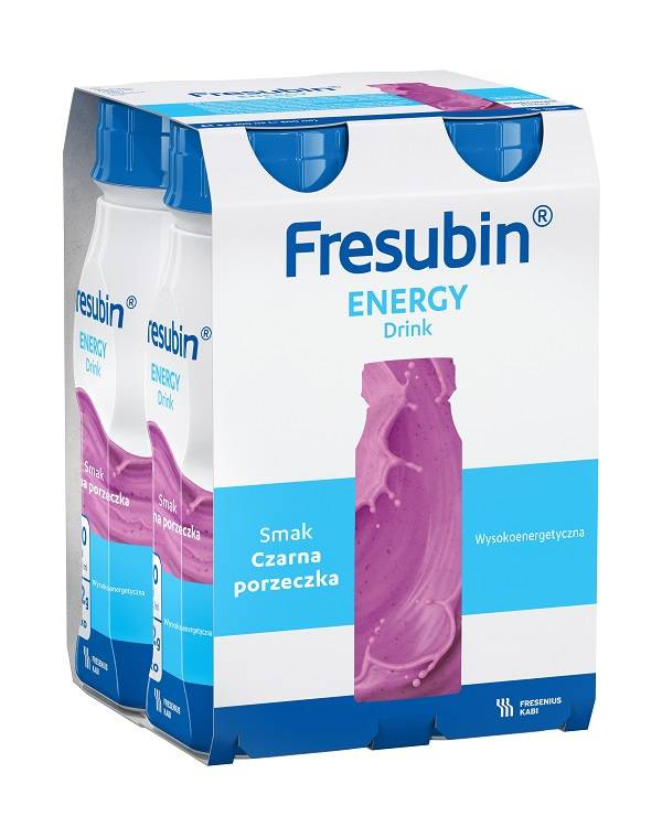Fresubin Energy Drink czarna porzeczka ZESTAW 4 x 200 ml