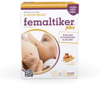 Femaltiker Plus wspomaganie LAKTACJI karmienie smak karmelowy 12+2 saszetek