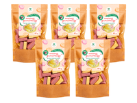 Gumirollsy NATURALNE gumy rozpuszczalne zdrowa guma do żucia ZESTAW 5 x 80 g