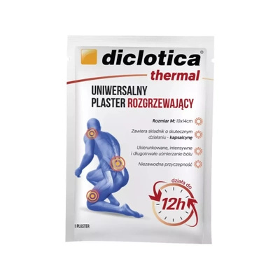 Diclotica thermal plaster rozgrzewający rozmiar M 10 x 14 cm 1 sztuka