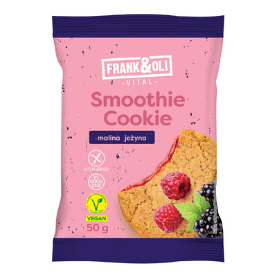 Smoothie Cookie ciastko owsiane z nadzieniem z malin i jeżyn 50 g