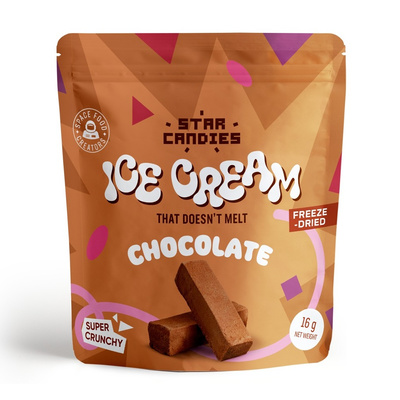 Star Candies liofilizowane lody czekoladowe FIT PRZEKĄSKA MAŁO KALORII 16 g