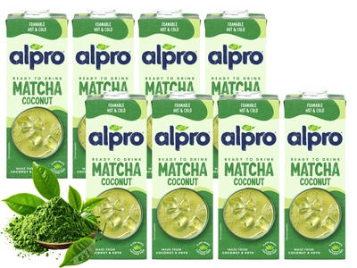 Alpro napój kokosowy MATCHA gotowy do picia ZESTAW 8 x 1 L