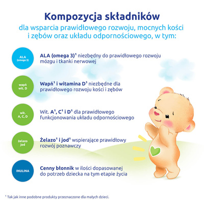 BEBIKO JUNIOR NUTRIflor Expert 4 formuła na bazie mleka, powyżej 2. roku życia ZESTAW 3 x 550 g