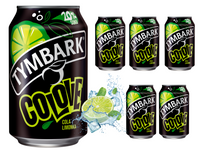 Tymbark Colove Gazowany napój owocowy cola limonka w puszce ZESTAW 6 x 330 ml