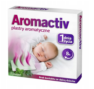 Aromactiv+ Plastry aromatyczne od 1 dnia życia 5 sztuk