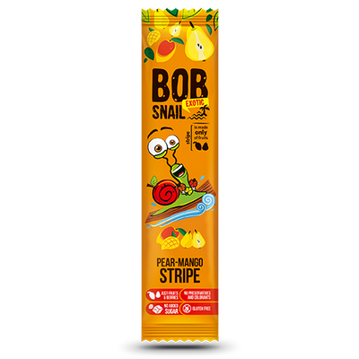 BOB SNAIL Zdrowa przekąska gruszka-mango 14g