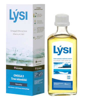 Lýsi tran Islandzki smak naturalny 240 ml