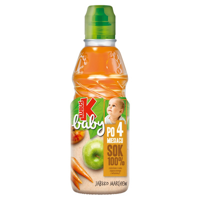 Kubuś Baby Sok 100% po 4 miesiącu jabłko marchew 300 ml