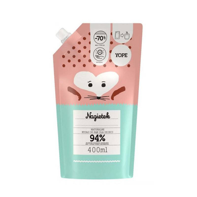 YOPE Refill naturalnego mydła do rąk dla dzieci Nagietek 400ml