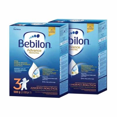 Bebilon 3 Advance Pronutra Junior Formuła na bazie mleka po 1. roku życia ZESTAW 2x1000 g