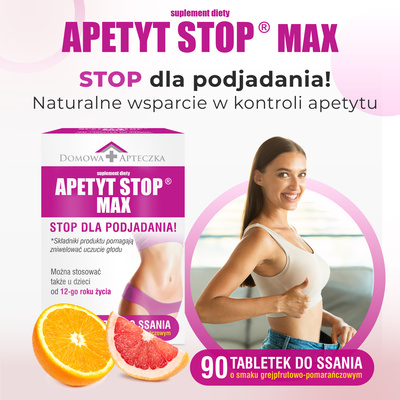 Apetyt Stop MAX ODCHUDZANIE 90 tabletek do ssania