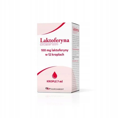 Pharmabest Laktoferyna krople doustne dla niemowląt odporność 7 ml